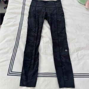 lululemon athletica Black Camo 7/8 Leggings